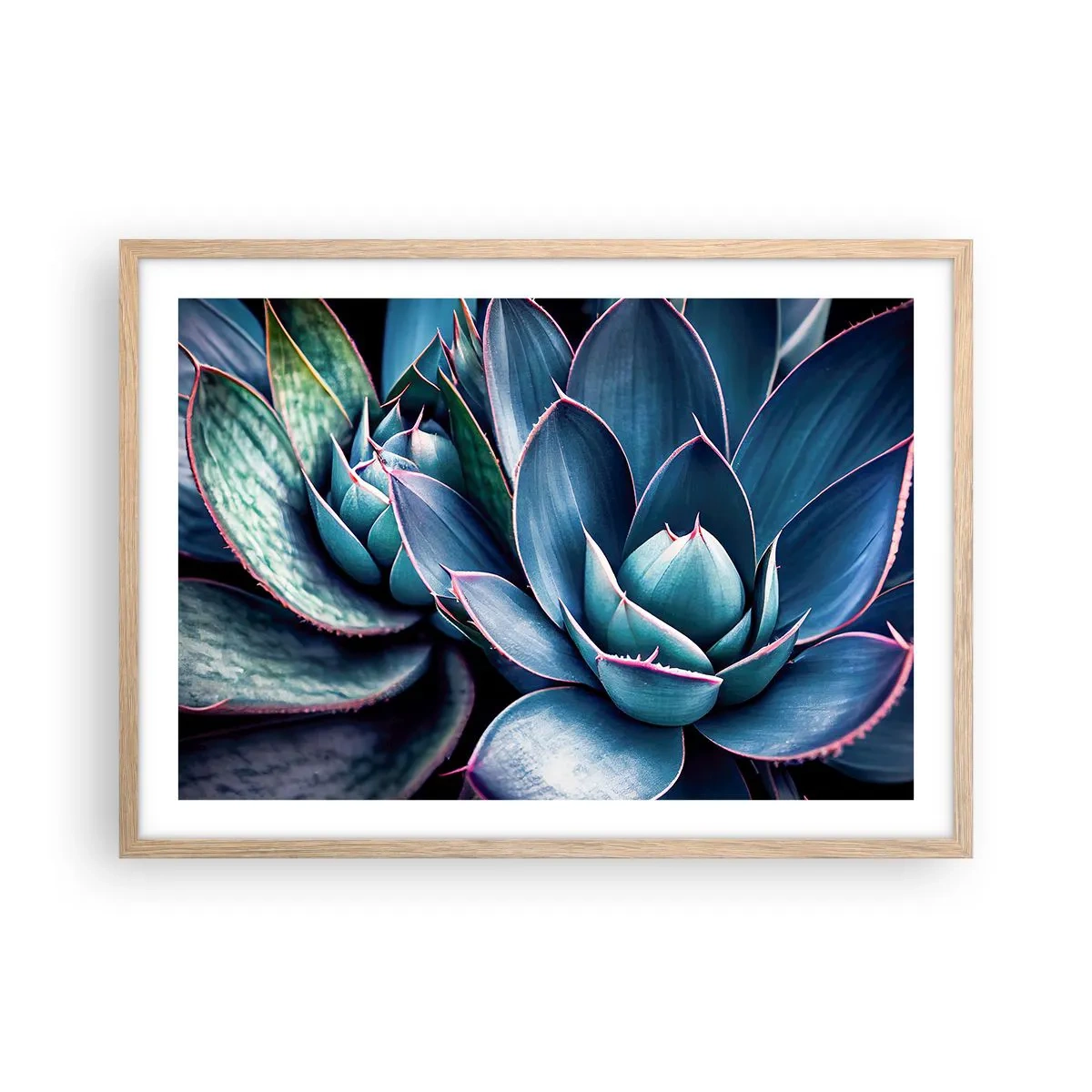 Poster în ramă de stejar deschis - Forța vitală - 70x50 cm