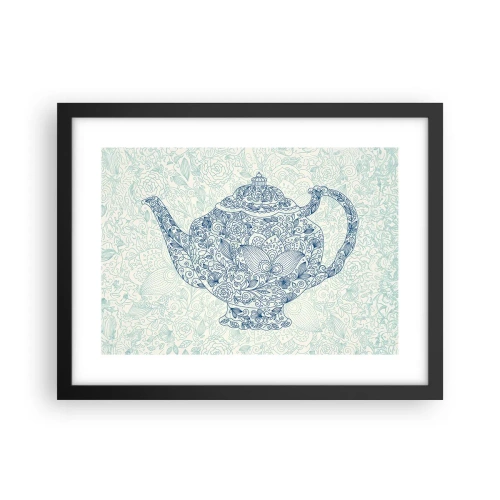 Poster în ramă neagră - Farmecul ceaiului - 40x30 cm