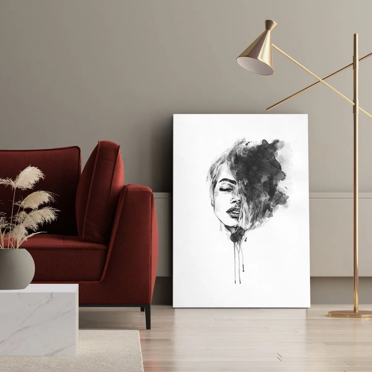 Tablou pe pânză - La ce visează frumoasa - 45x80 cm