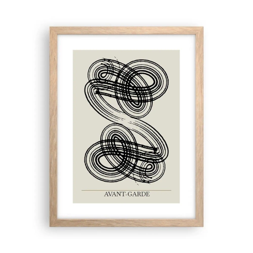 Poster în ramă de stejar deschis - A apărut spontan - 30x40 cm