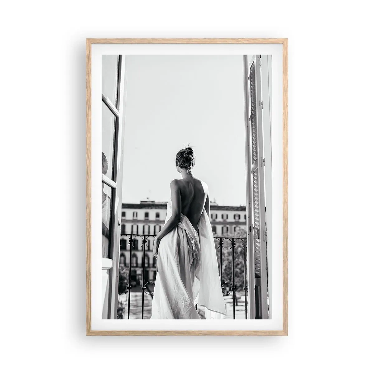 Poster în ramă de stejar deschis - Trezirea simțurilor - 61x91 cm