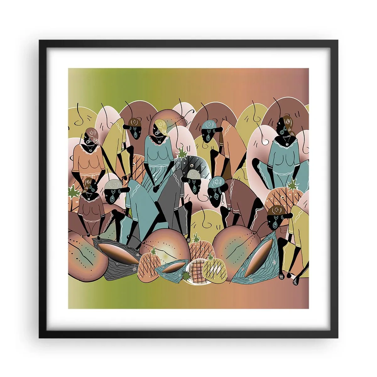 Poster în ramă neagră - Sărbătoarea cea mare se apropie - 50x50 cm