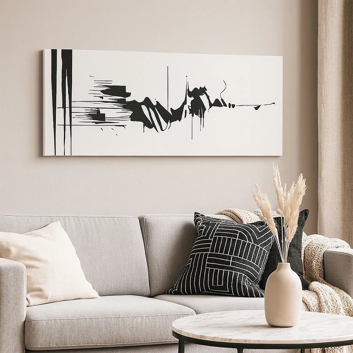 Tablou pe pânză - Abstracție pripită - 30x30 cm