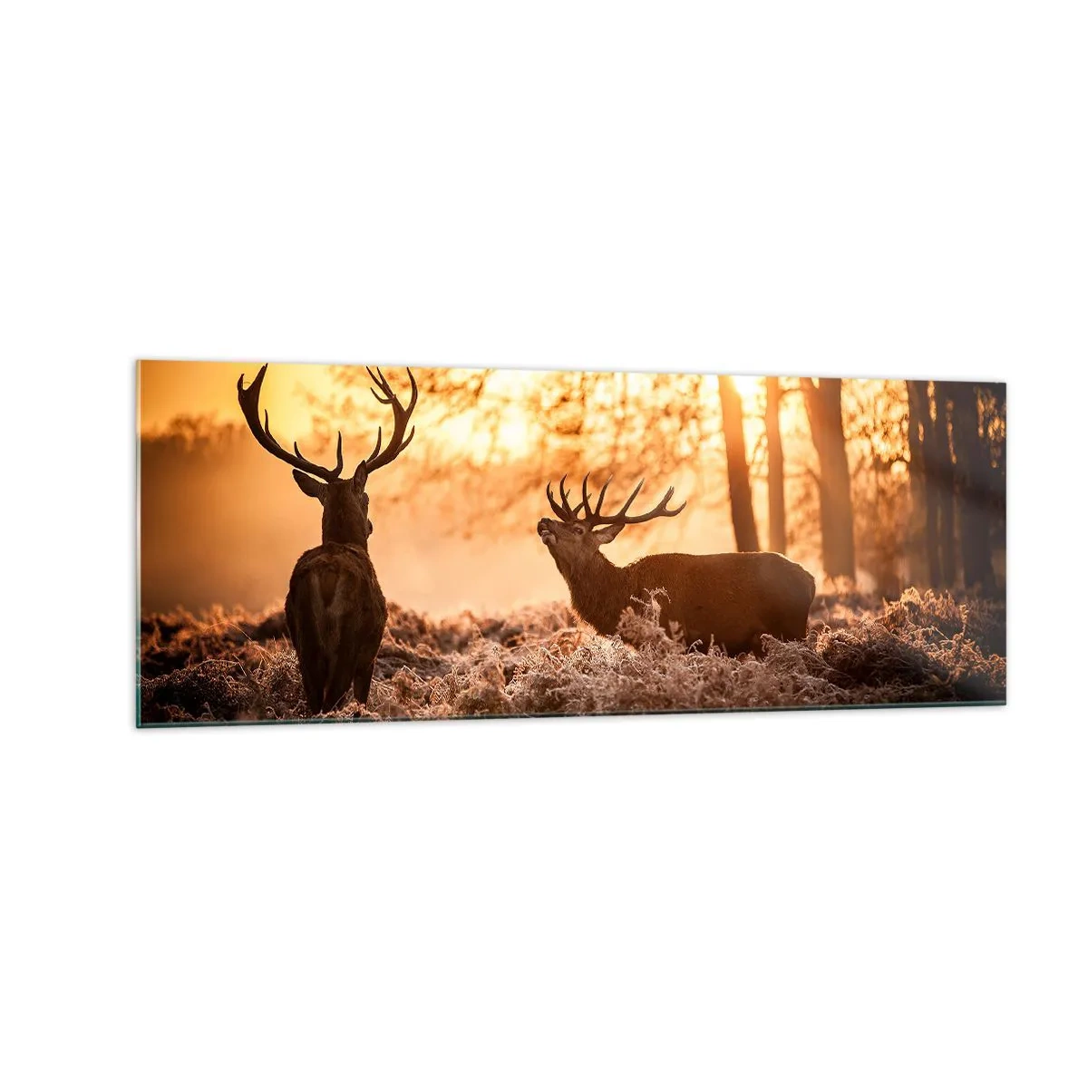 Tablou pe sticlă - Visul unui vânător - 140x50 cm