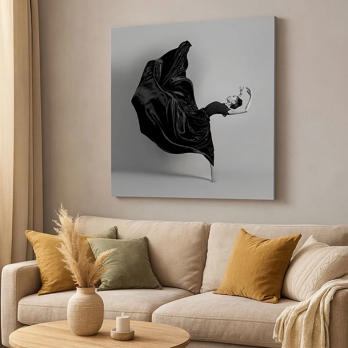 Tablou pe pânză - Înaripată de muzică - 30x30 cm