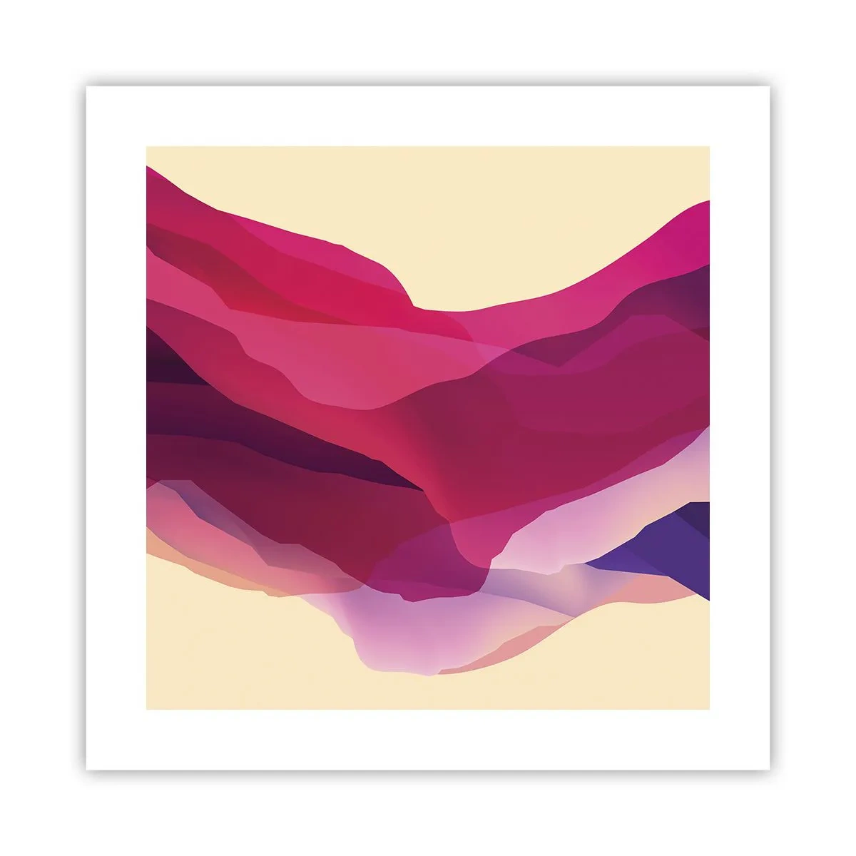 Poster - Valuri de violet - 40x40 cm