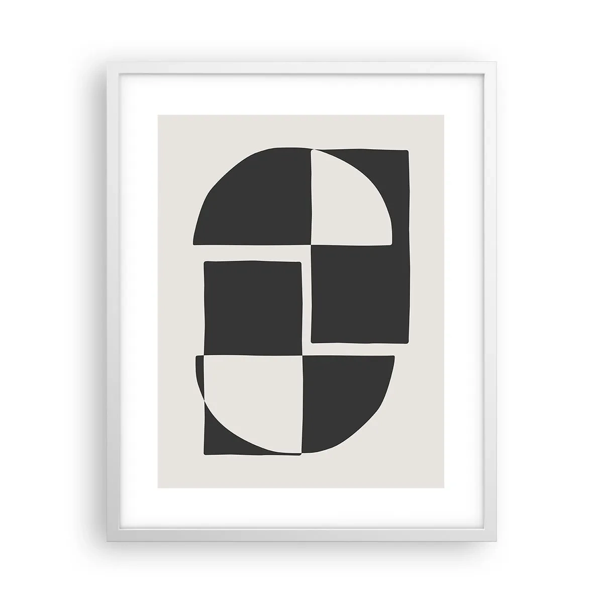 Poster în ramă albă - Antiteză - sinteză - 40x50 cm