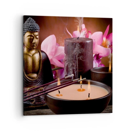 Tablou pe pânză - Eliberați mintea, calmați corpul - 70x70 cm