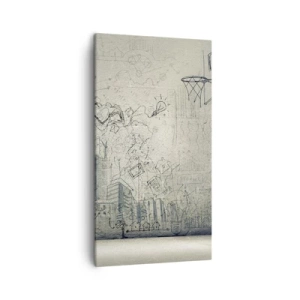 Tablou pe pânză - Minunata mea viață de oraș - 45x80 cm