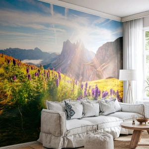 Tapet Premium Canvas - Viața secretă a ierburilor - Peisaj, Munţi, Trasee montane - 250x175 cm