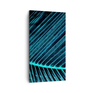 Tablou pe pânză - Textura verdelui - 45x80 cm