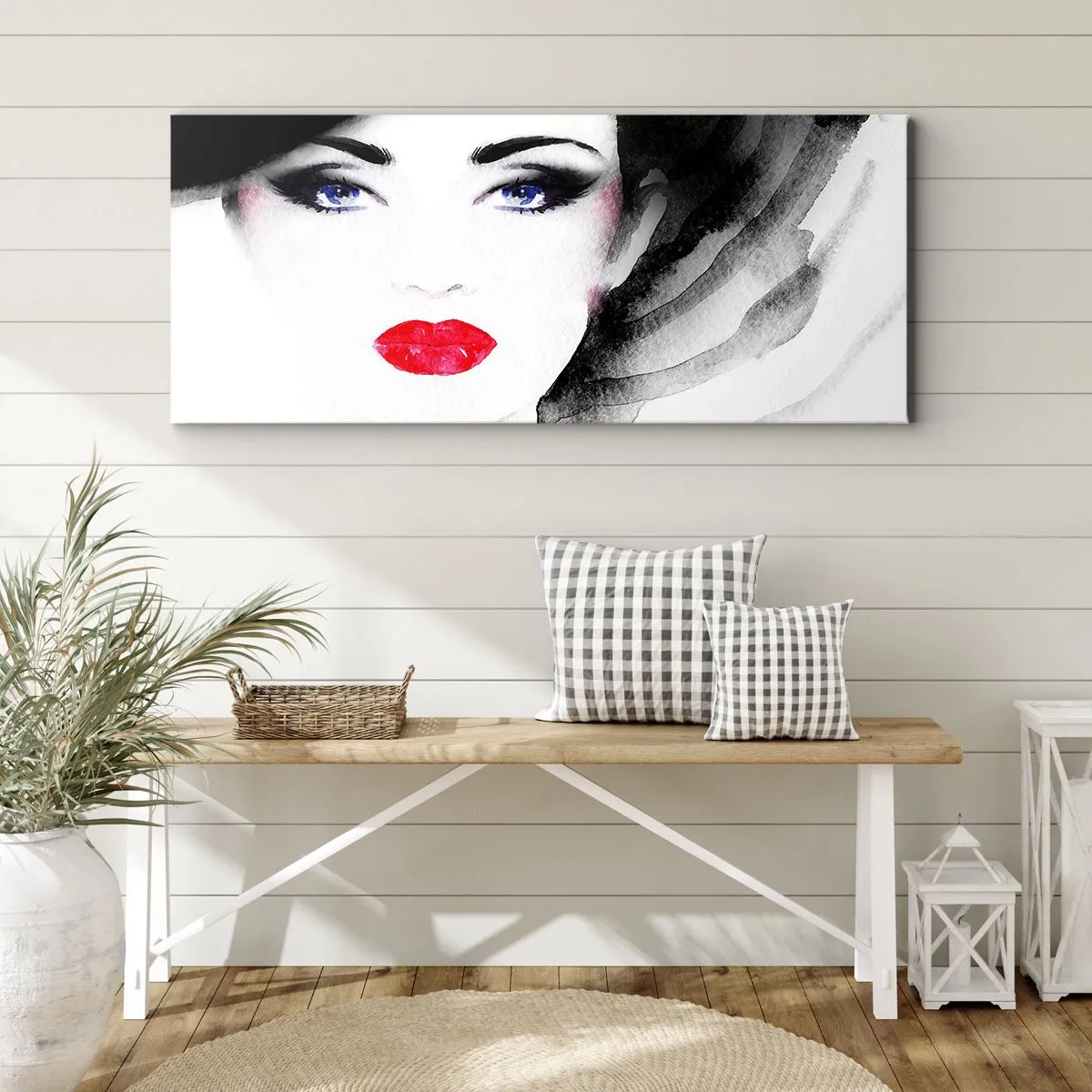 Tablou pe pânză - Respinge și cheamă - 100x40 cm