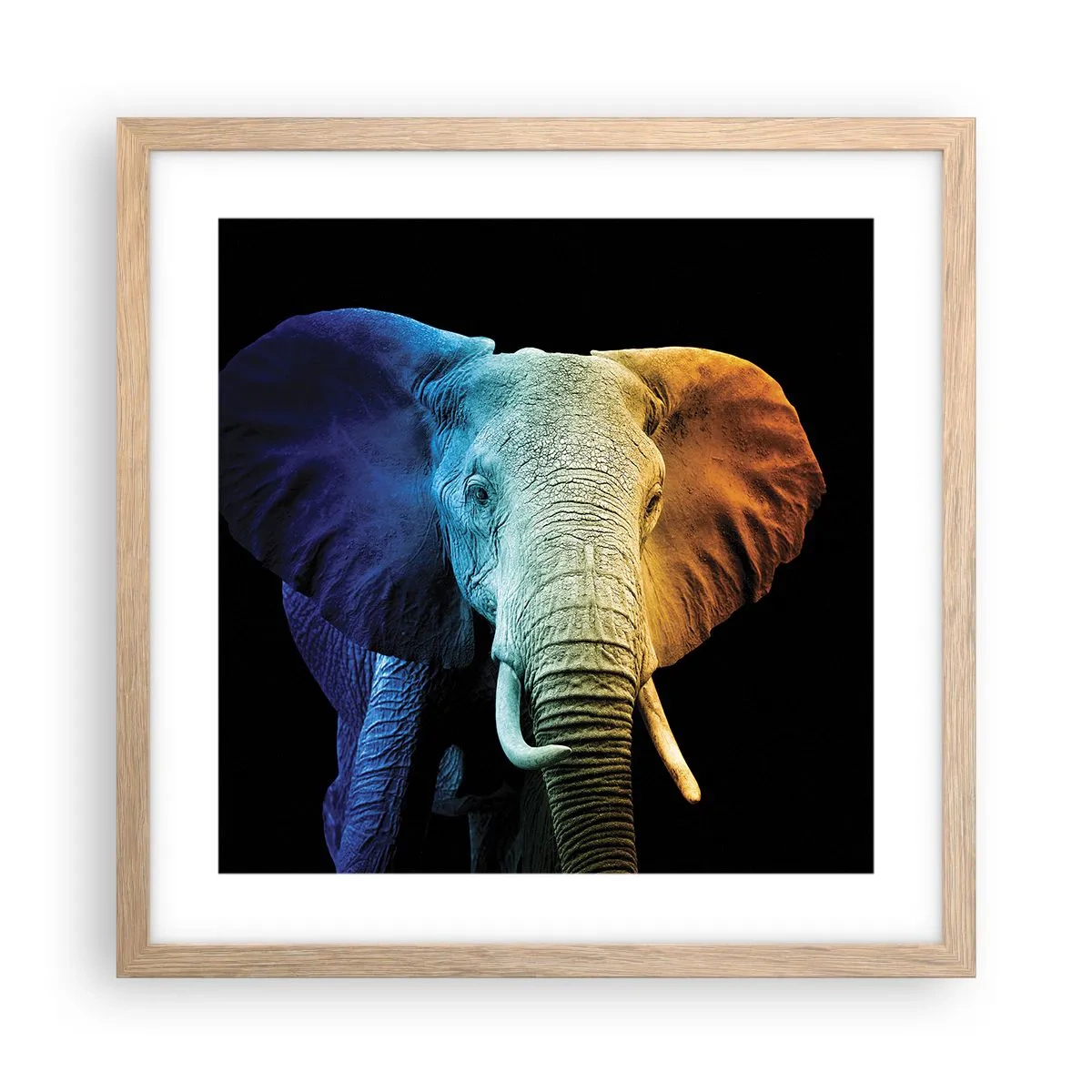 Poster în ramă de stejar deschis - Excentric, nu ciudat - 40x40 cm