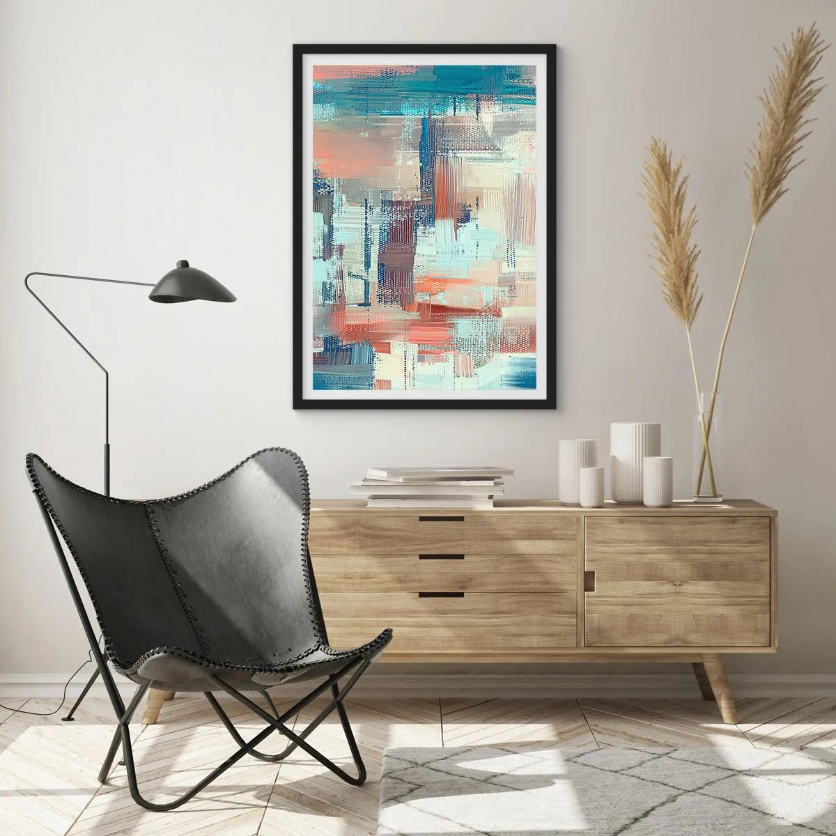 Poster în ramă neagră - Întinde-te spre lumină - 61x91 cm