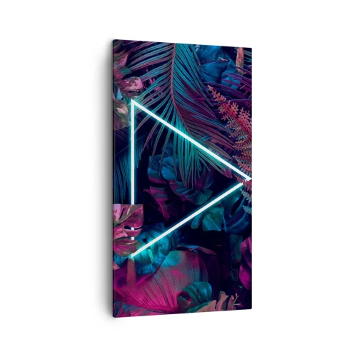 Tablou pe pânză - Grădină în stil disco - 45x80 cm