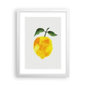 Poster în ramă albă - Cum să simțiți gustul soarelui - 30x40 cm