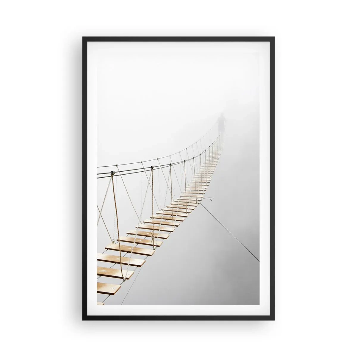 Poster în ramă neagră - Unde te va duce? - 61x91 cm