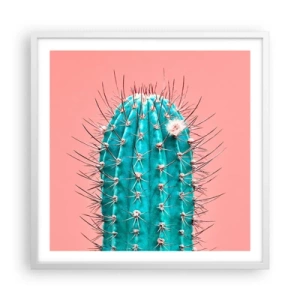 Poster în ramă albă - Doar privește - 60x60 cm