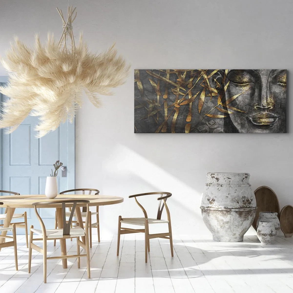 Tablou pe pânză - Simțiți pacea - 90x30 cm