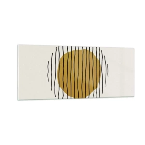Tablou pe sticlă - Abstracție tremurândă de căldură - 100x40 cm