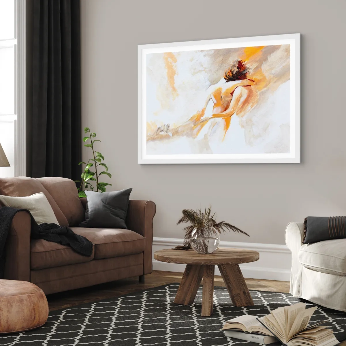 Poster în ramă albă - În cerul proximității - 100x70 cm