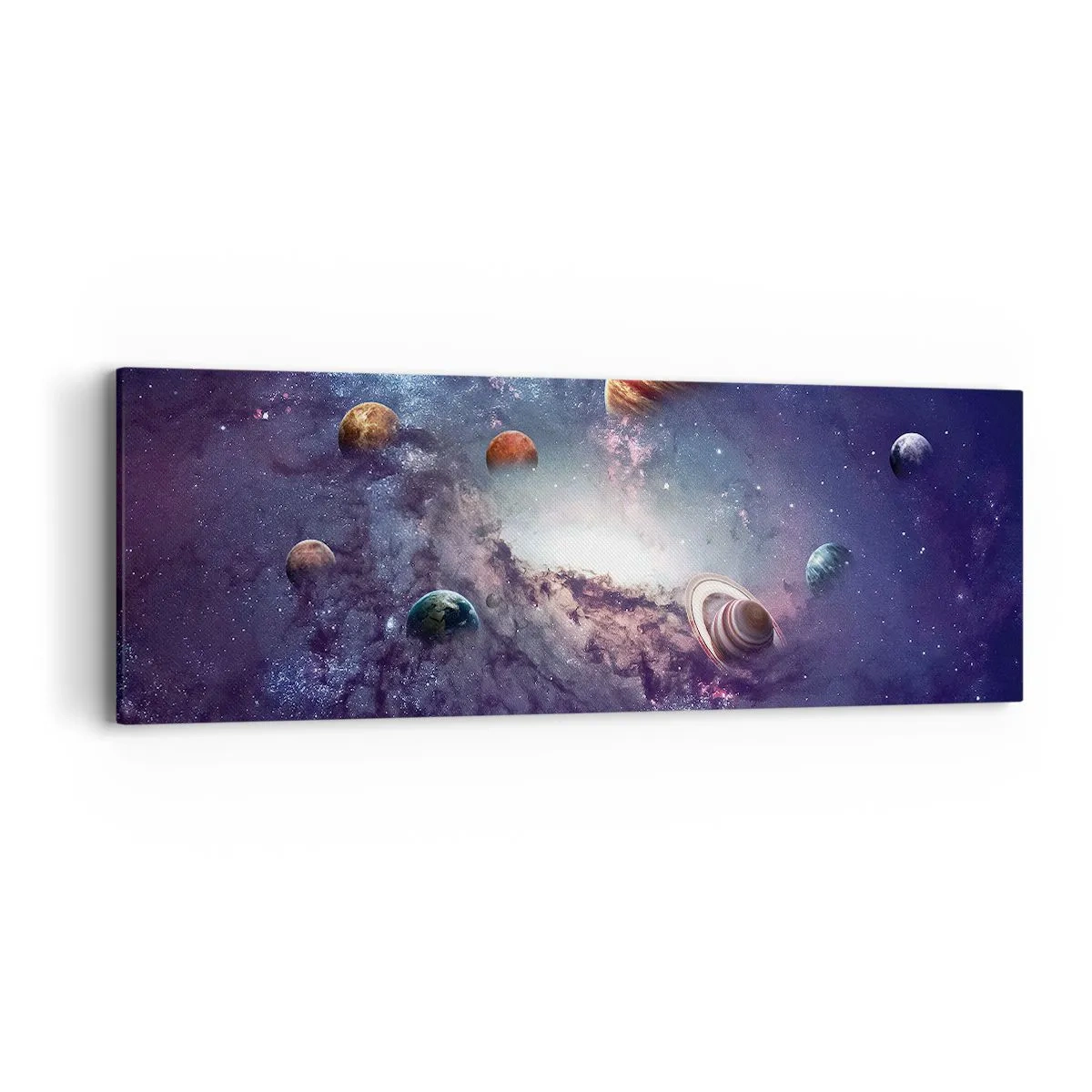 Tablou pe pânză - Sistemul de dans solar - 90x30 cm