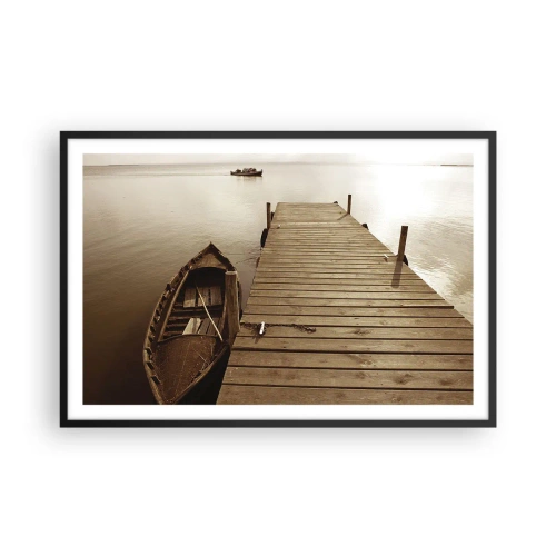 Poster în ramă neagră - Marea pace - 91x61 cm