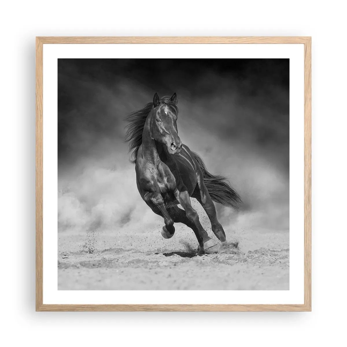 Poster în ramă de stejar deschis - Dorința emirului - 60x60 cm