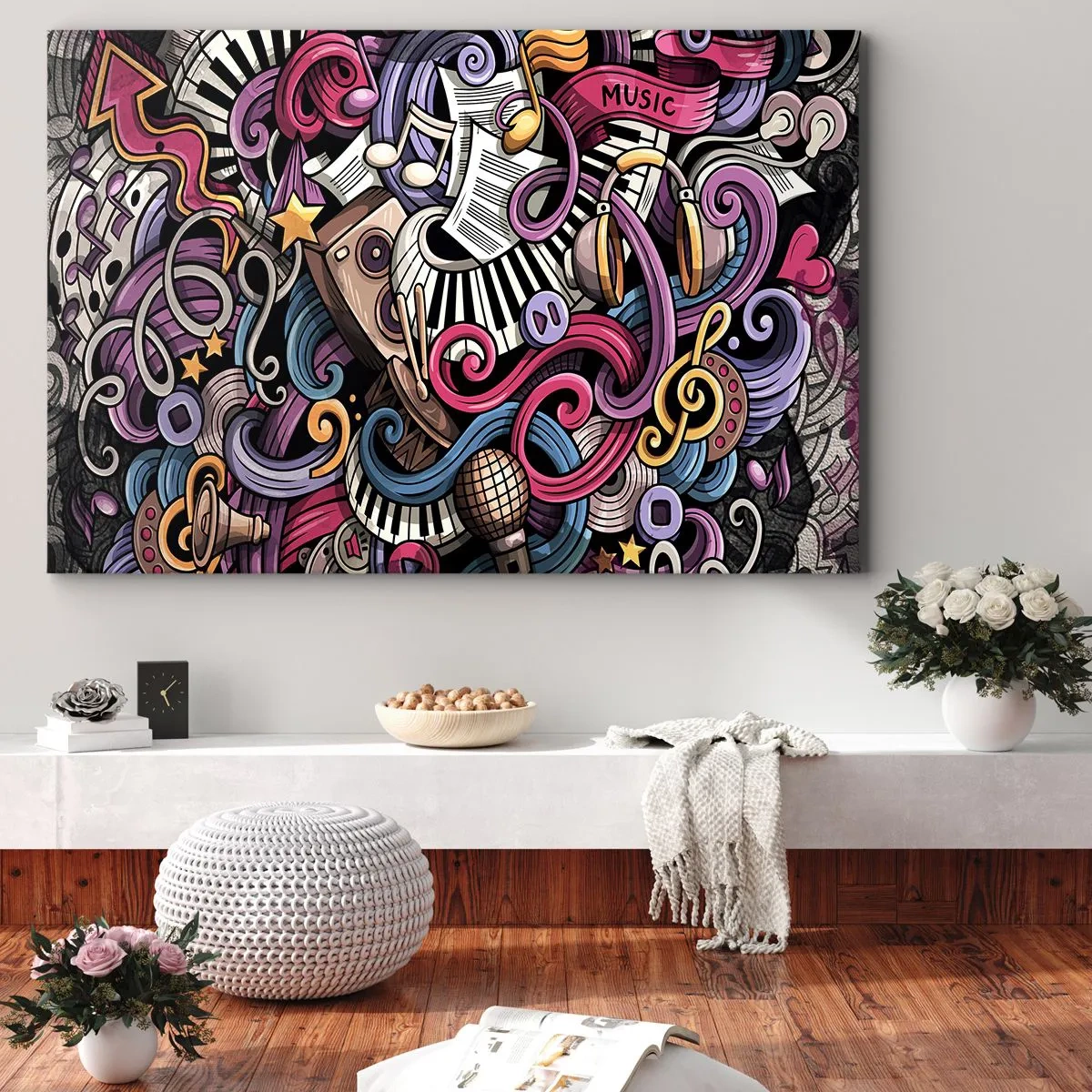Tablou pe pânză - Melodie complicată - 120x80 cm