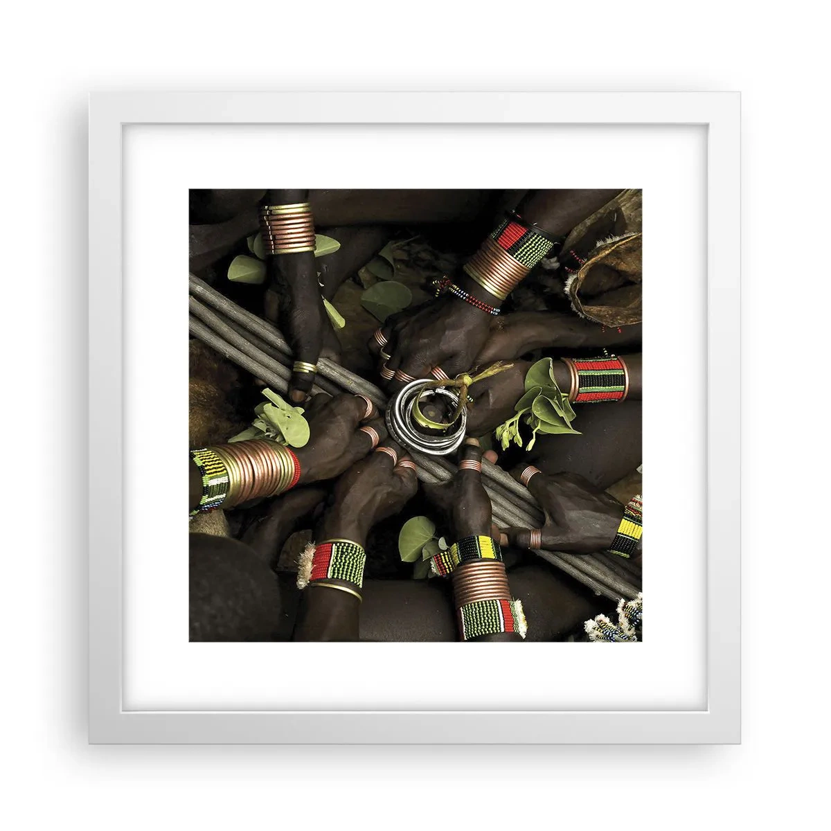 Poster în ramă albă - Împreună - 30x30 cm