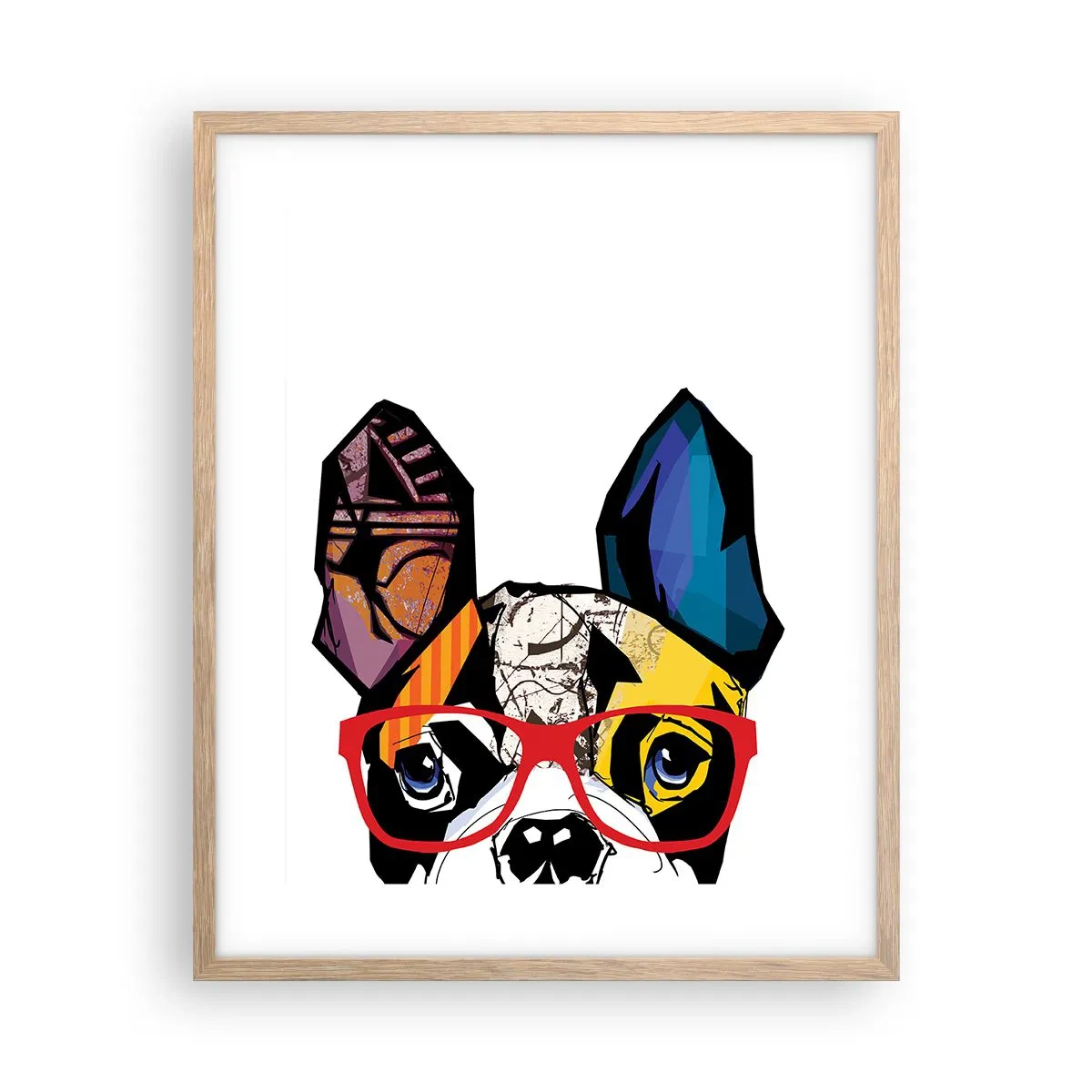 Poster în ramă de stejar deschis - Intelectualist - 40x50 cm