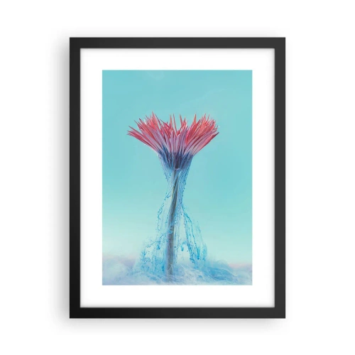 Poster în ramă neagră - Într-o unduire revigorantă - 30x40 cm