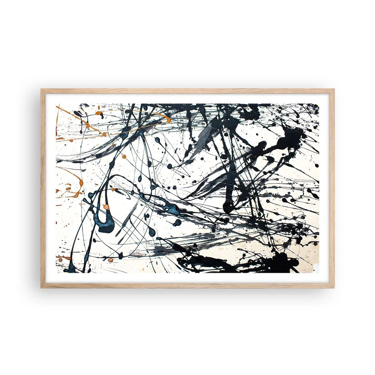 Poster în ramă de stejar deschis - Cu sau fără sens? - 91x61 cm