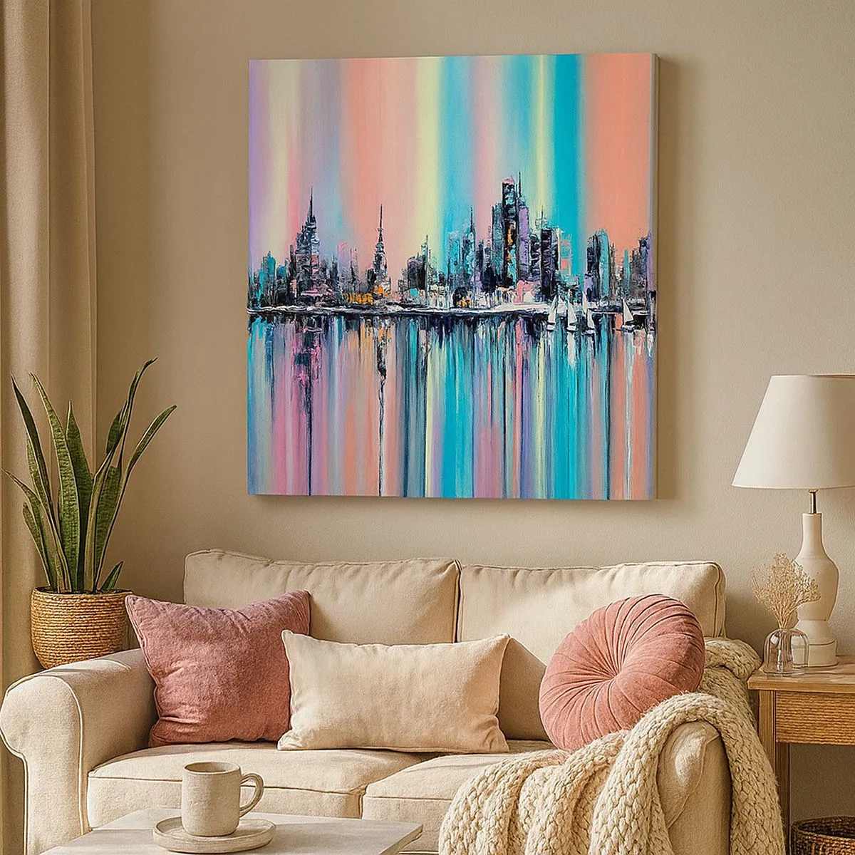 Tablou pe pânză - Strălucește cu lumina nopții - 30x30 cm