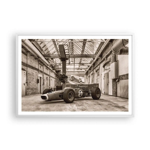 Poster în ramă albă - Odihna învingătorului - 100x70 cm