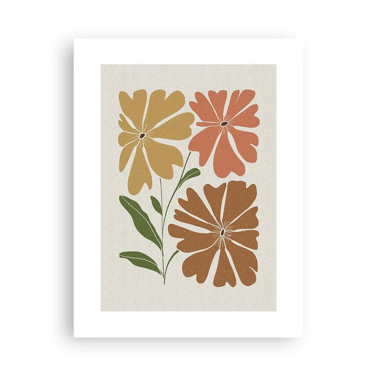 Poster - Natură și geometrie - 30x40 cm