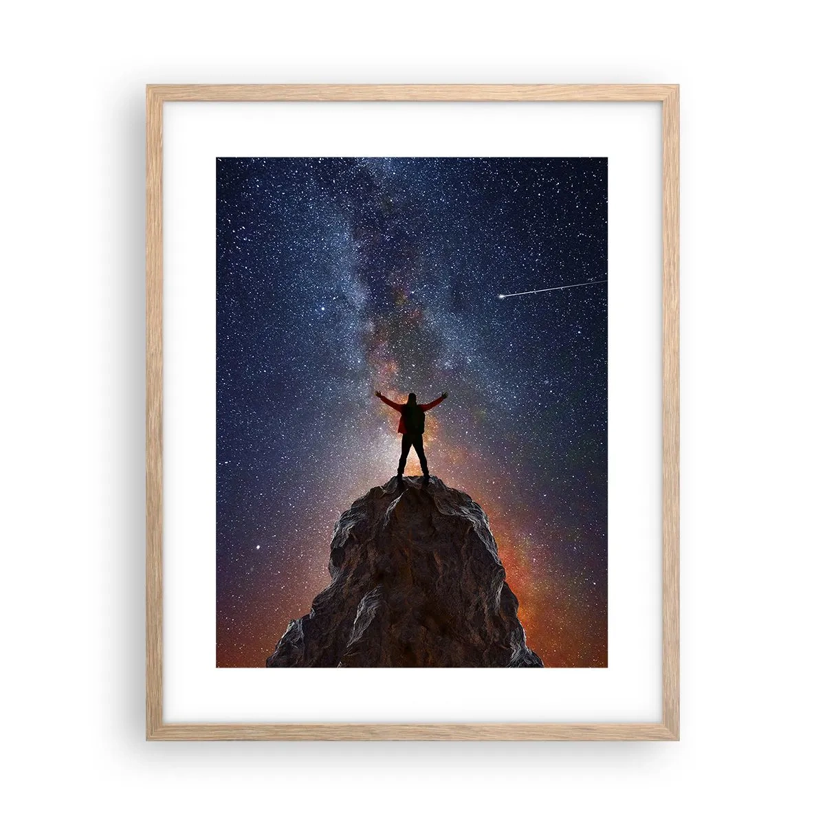 Poster în ramă de stejar deschis - Puterea este cu mine! - 40x50 cm