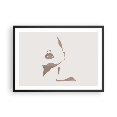 Poster în ramă neagră - Creată din lumină și umbră - 70x50 cm
