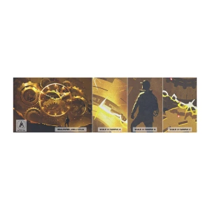 Mostră tapet Premium Canvas - La sursa timpului - Abstracția, Bucată, Grafică - 100x30 cm