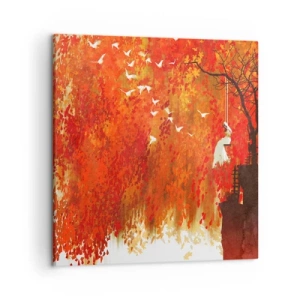 Tablou pe pânză - Va zbura cu ei? - 50x50 cm