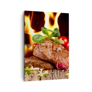 Tablou pe pânză - Înconjurată de ardoare - 50x70 cm