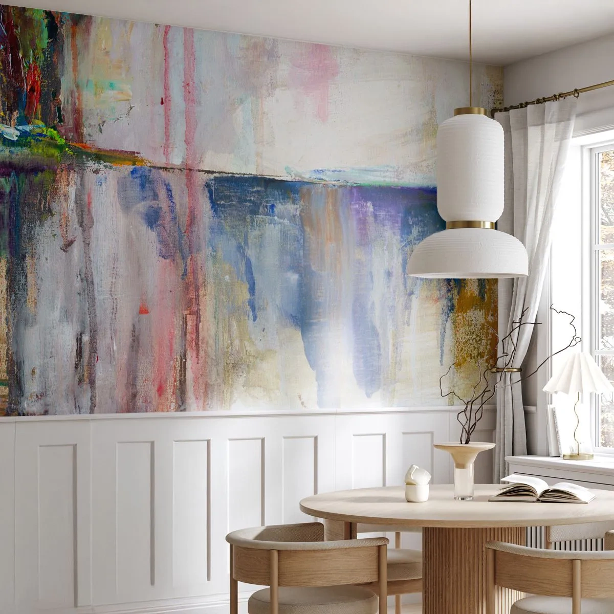 Tapet Premium Sand - Impresii și asociații colorate - Abstracția, Bucată, Pictura - 250x175 cm