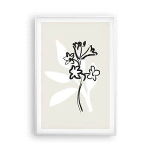 Poster în ramă albă - Schiță pentru ierbar - 61x91 cm