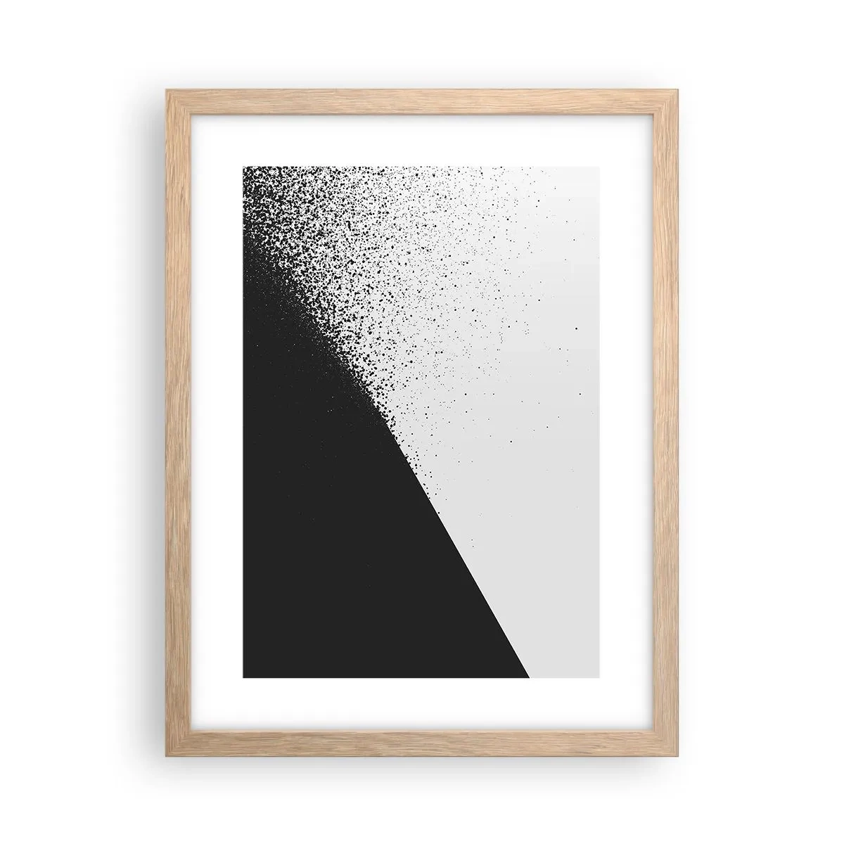 Poster în ramă de stejar deschis - Din ce în ce mai repede, din ce în ce mai mult - 30x40 cm