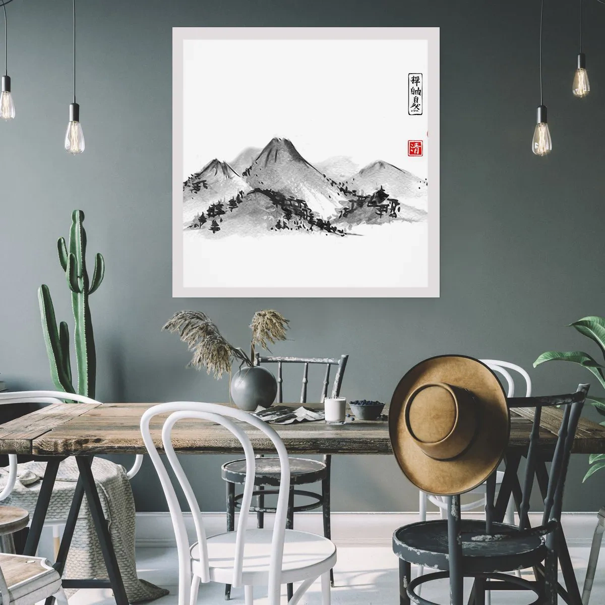 Poster - Dincolo de dealuri - 50x50 cm