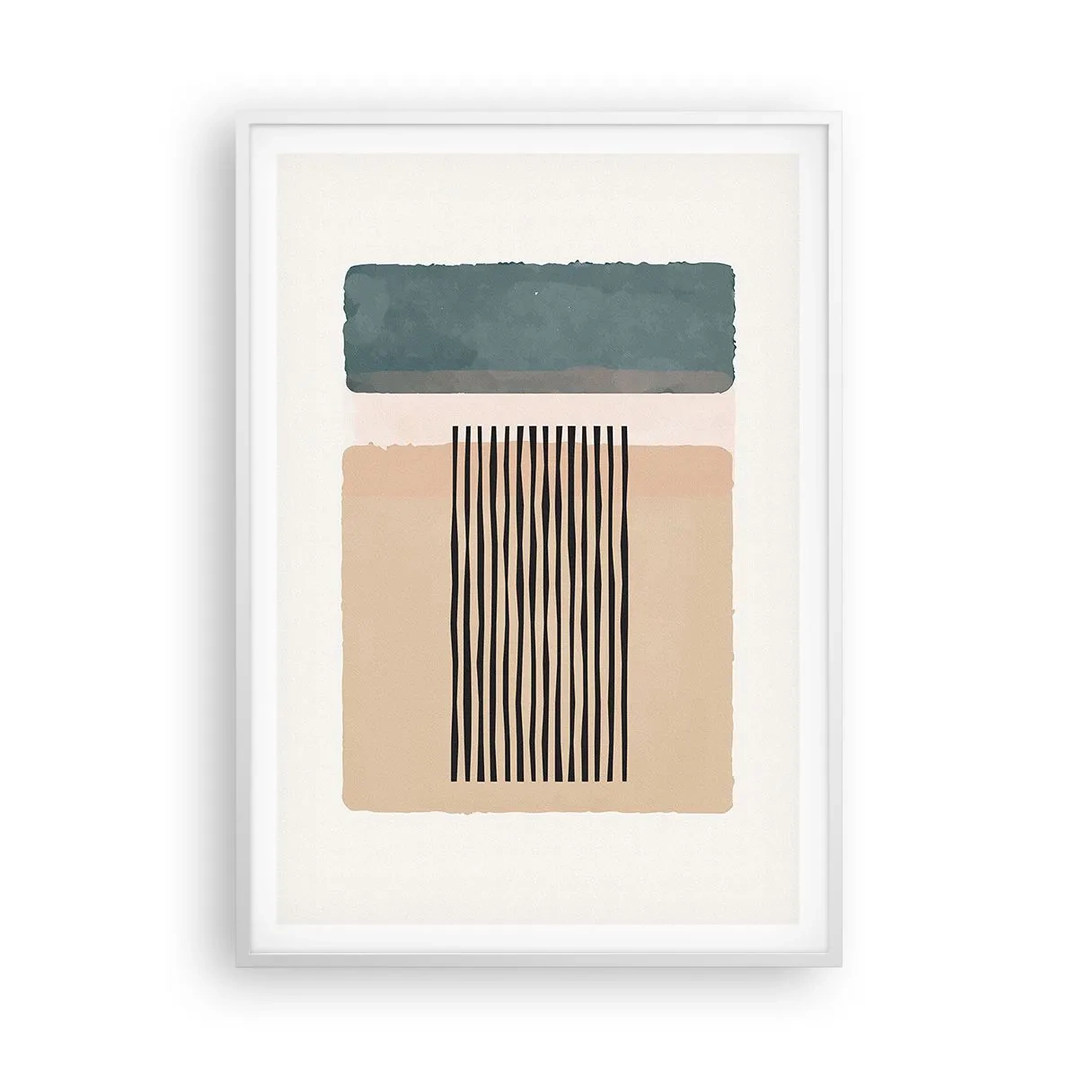 Poster în ramă albă - Totul este în regulă - 70x100 cm