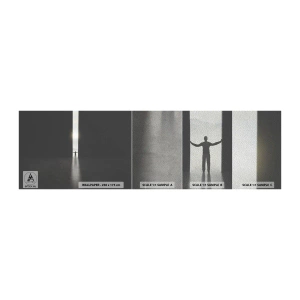 Mostră tapet Premium Sand - Un pas spre un viitor luminos - Abstracția, Om, Bucată - 100x30 cm