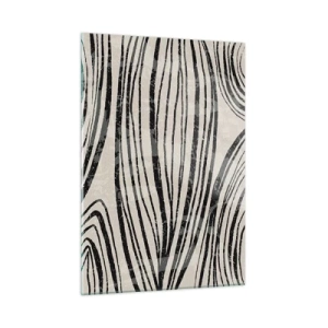 Tablou pe sticlă - Deversare de linii - 50x70 cm