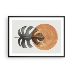 Poster în ramă neagră - Doar soarele - 70x50 cm