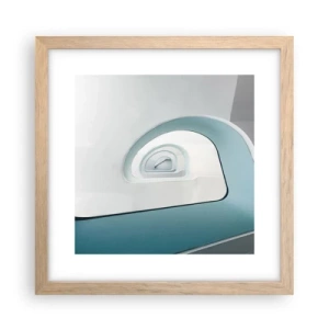 Poster în ramă de stejar deschis - Până la fundul albastrului - 30x30 cm